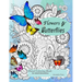Floral coloring books for adults relaxation Butterflies and Flowers