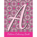 Pattern Coloring Book: monogram letters, intricate coloring pages for adults