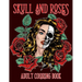 Skull and Roses Adult Coloring Book: Amazing Tattoo Design Coloring Pages for Adults