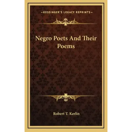 Negro Poets and Their Poems