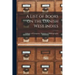 A List of Books on the Danish West Indies