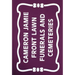 Cameron Jamie: Front Lawn Funerals and Cemeteries