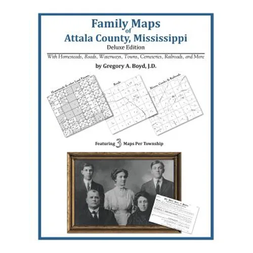 Family Maps of Attala County, Mississippi