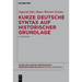 Kurze deutsche Syntax auf historischer Grundlage