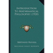 Introduction To Mathematical Philosophy (1920)