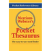 Merriam-Webster's Pocket Thesaurus