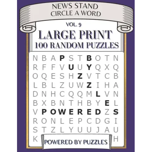 News Stand Circle a Word Vol.9: Large Print 100 Random Puzzles
