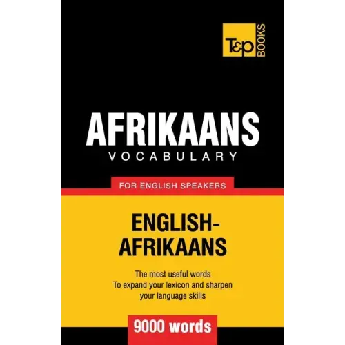 Afrikaans vocabulary for English speakers - 9000 words