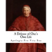 A Defense of One's Own Life: Apologia pro Vita Sua