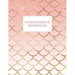 Composition Notebook: Wide-Ruled Coral Mermaid Style Fish Scale Design
