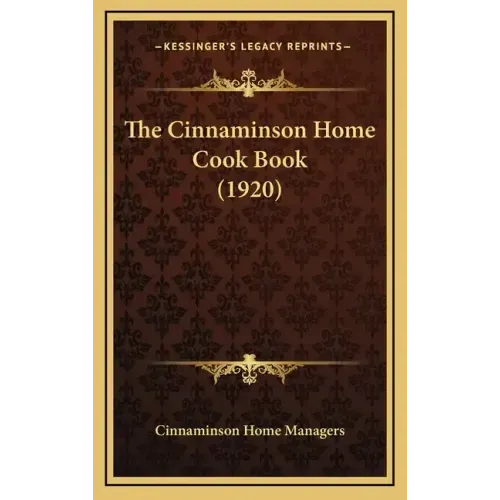 The Cinnaminson Home Cook Book (1920)