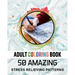 Adult Coloring Book. 50 Amazing Stress Relieving Patterns: Vol-04. Relaxing Coloring Books for Men, Women, Girls, Teens to Help Release Your Creative