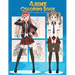Anime Coloring Book With 3 Styles of Anime: Adorable Manga and Anime Characters set on Anime For Anime Lover, Adults, Teens (Manga coloring book)