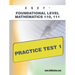 Cset Foundational Level Mathematics 110, 111 Practice Test 1