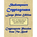Shakespeare Cryptograms Large Print Edition: Cryptoquote Puzzles from The Bard!