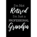 I'm Not Retired, I'm a Professional Grandpa: Funny Notebook For Grandads (Retirement Gifts For Men, Great For Father's Day, Birthdays. Christmas...)