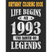Birthday Coloring Book Life Begins At 1993 The Birth Of Legends: Easy, Relaxing, Stress Relieving Beautiful Abstract Art Coloring Book For Adults Colo