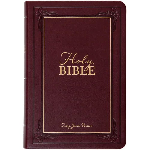 KJV Holy Bible Giant Print Compact Garnet