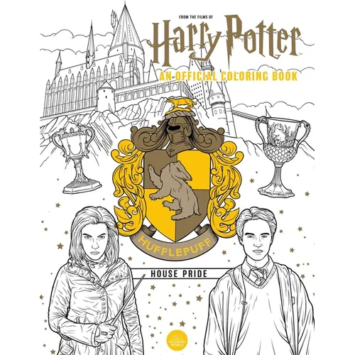 Harry Potter: Hufflepuff House Pride: The Official Coloring Book: (Gifts Books for Harry Potter Fans, Adult Coloring Books)