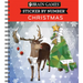 Brain Games - Sticker by Number: Christmas (28 Images to Sticker - Reindeer Cover): Volume 1