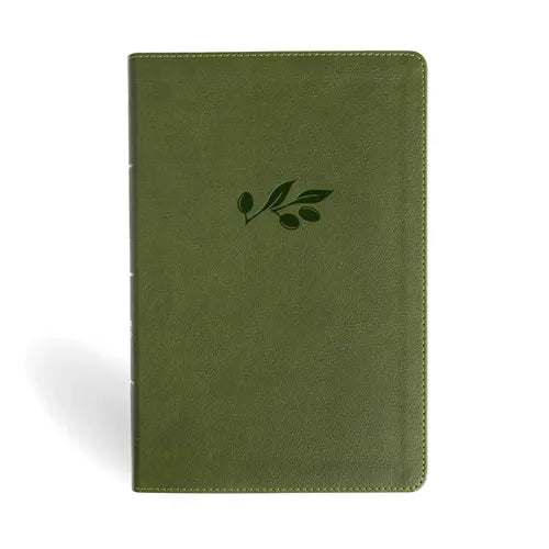 NASB Personal Size Giant Print Bible, Olive Leathertouch, Indexed