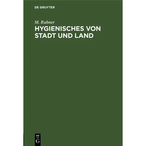 Hygienisches Von Stadt Und Land