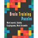 Brain Training Puzzles: Puzzle Activity Book for Adults, 180+ Large Print Assorted Puzzle Book - Word search, Sudoku, Cryptograms, Word Scramb