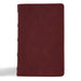 CSB Personal Size Bible, Holman Handcrafted Collection, Marbled Burgundy Premium Calfskin