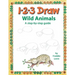 123 Draw Wild Animals: A step by step drawing guide for young artists
