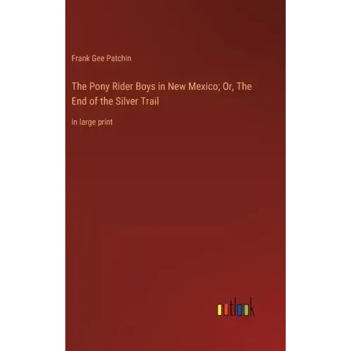 The Pony Rider Boys in New Mexico; Or, The End of the Silver Trail: in large print