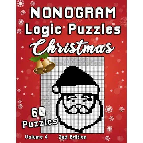 Christmas Nonogram Logic Puzzles: Challenging Chrsitmas Holidays Hanjie puzzle collection with japanese picture riddles. Fun brain teaser for everyone