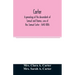 Carter, a genealogy of the descendants of Samuel and Thomas, sons of Rev. Samuel Carter: 1640-1886: a contribution to the history of the first Carters