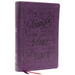 Nkjv, Giant Print Center-Column Reference Bible, Verse Art Cover Collection, Leathersoft, Purple, Thumb Indexed, Red Letter, Comfort Print: Holy Bible