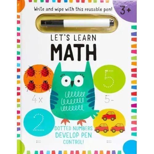 Let's Learn: First Math Skills: (Early Math Skills, Number Writing Workbook, Addition and Subtraction, Kids' Counting Books, Pen Control, Write and Wi