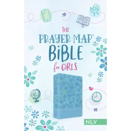 The Prayer Map Bible for Girls Nlv [Sky Blue Shimmer]