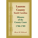 Laurens County, South Carolina, Minutes of the County Court, 1786-1789