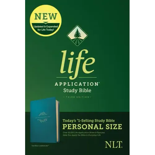 NLT Life Application Study Bible, Third Edition, Personal Size (Leatherlike, Teal Blue)