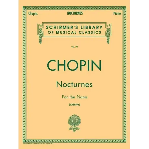Nocturnes: Schirmer Library of Classics Volume 30 Piano Solo
