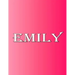 Emily: 100 Pages 8.5" X 11" Personalized Name on Notebook College Ruled Line Paper
