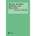 Matrix Algebra: Exercises and Solutions