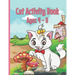 Cat Activity Book: Cat Coloring Books for Kids 4-8 With Dot to Dot, Tracing and Maze Designs
