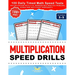 Multiplication Speed Drills: 100 Daily Timed Math Speed Tests, Multiplication Facts 0-12, Reproducible Practice Problems, Double and Multi-Digit Works