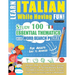 Learn Italian While Having Fun! - For Adults: Easy to Advanced - Study 100 Essential Thematics with Word Search Puzzles - Vol.1