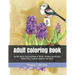 Adult Coloring Book: Jumbo Giant Coloring Book of Birds, Garden Landscapes, Butterflies, Country Seasons and More