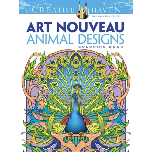 Creative Haven Art Nouveau Animal Designs Coloring Book