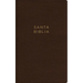 Nbla, Santa Biblia, Ultrafina, Letra Grande, Leathersoft, Café, Palabras de Jesús En Rojo
