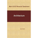 Best UCAS Personal Statement: ARCHITECTURE: Architecture