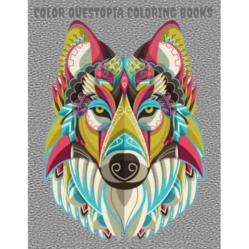 color questopia coloring books: Adult Coloring Book For Stress Relief and Relaxation