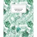 Composition Notebook: Watercolor Palm Leaves - Wide Ruled Notebook For School - Composition Notebook Preschool