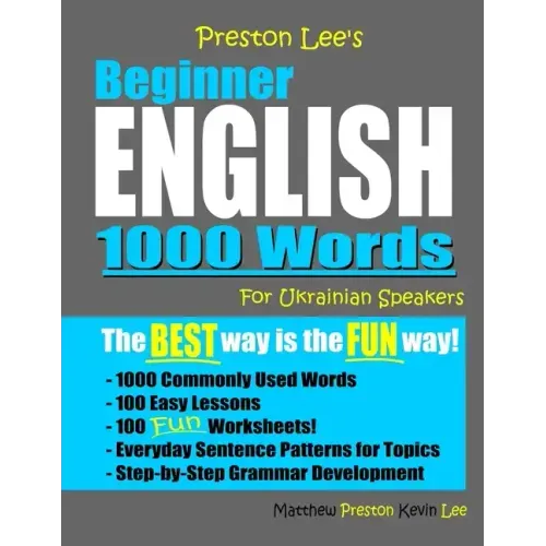 Preston Lee's Beginner English 1000 Words For Ukrainian Speakers